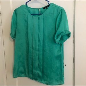 Violet and Clair teal green dress shirt size med
